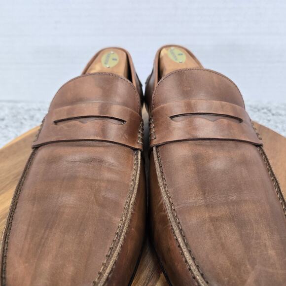 M.Gemi Men 42 The Volo Due Tan Brown Leather Casual Lifestyle Daily Penny Loafer main image 10